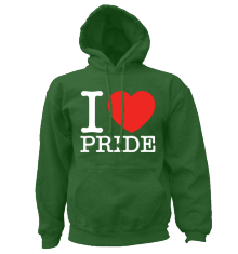 I HEART PRIDE LIME GREEN