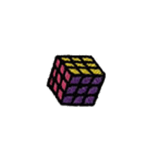 PURPLE RUBIX CUBE